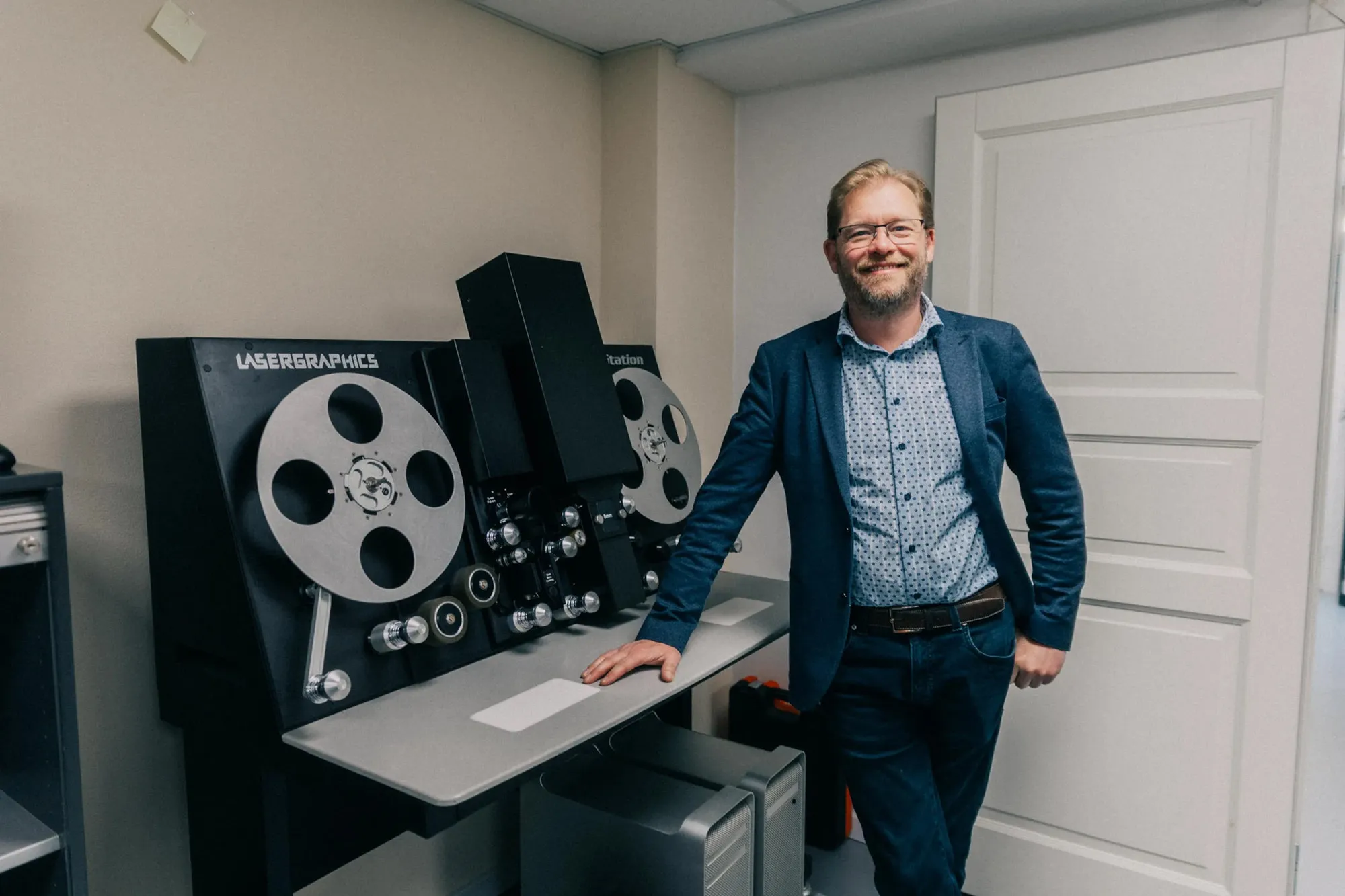Smalfilmscanneren i laboratoriet i Hørsholm
